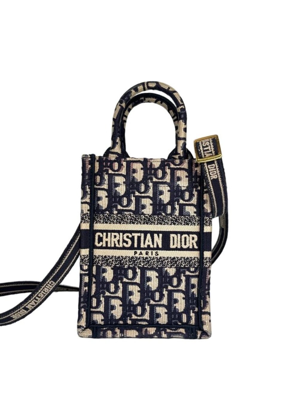 Dior Oblique Book Tote Mini Vertical Shoulder Bag